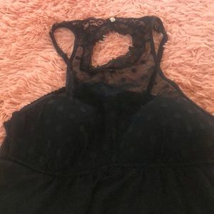 Sheer black nighty XL